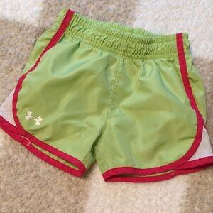 Under Armour Green and Pink Athletic Shorts